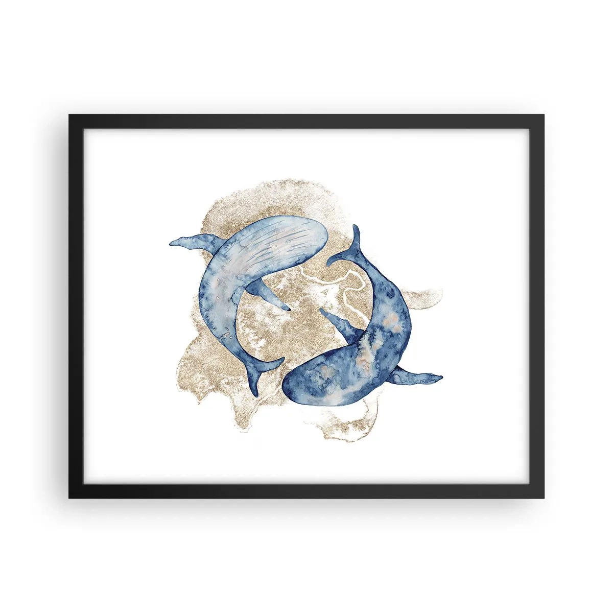 Plakát v černém rámu - Přátelství nebo láska? - 50x40 cm