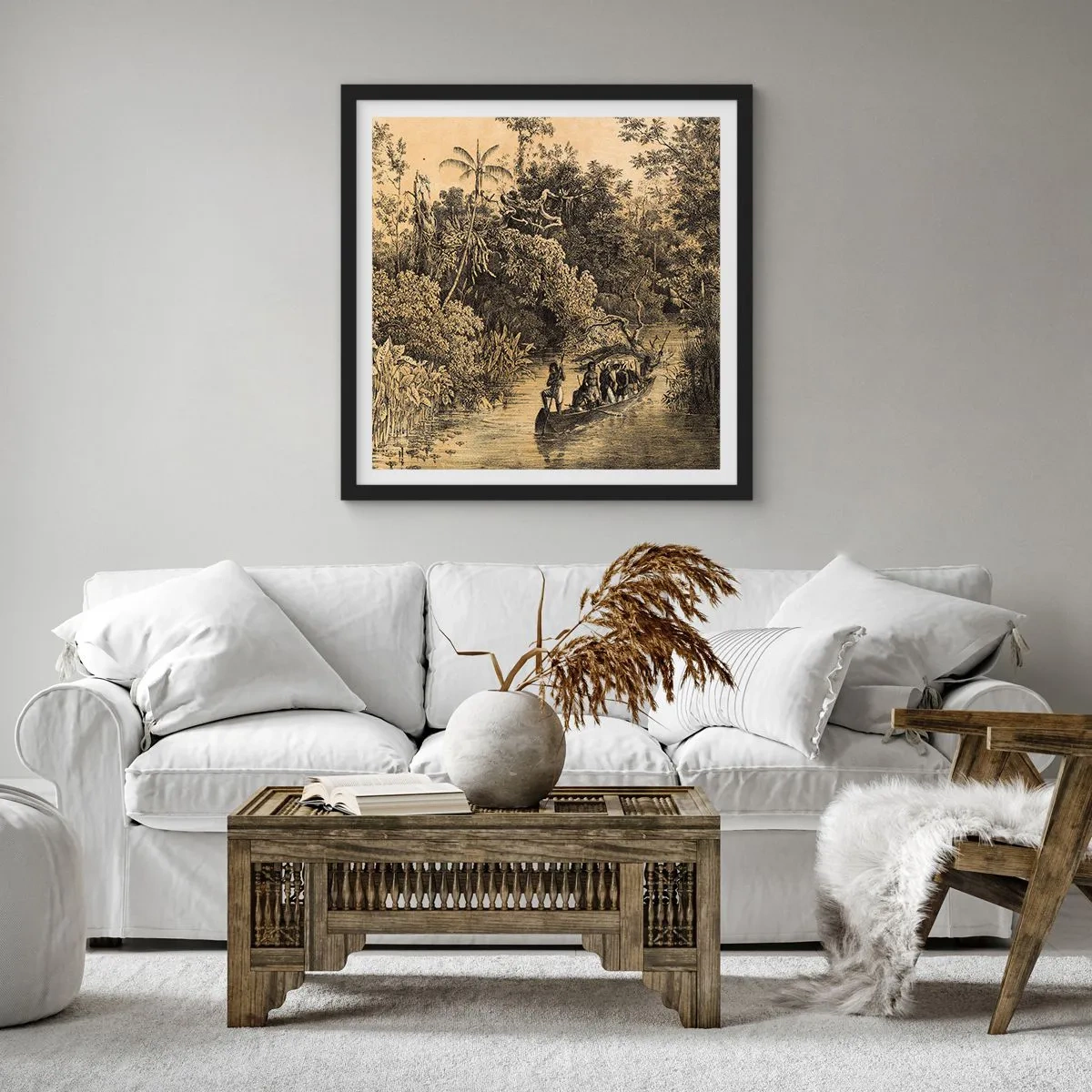 Plakát v černém rámu - Výlet ke zdroji - 60x60 cm