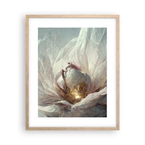 Plakát v rámu světlý dub - Rozkvétá jednou za sto let - 40x50 cm