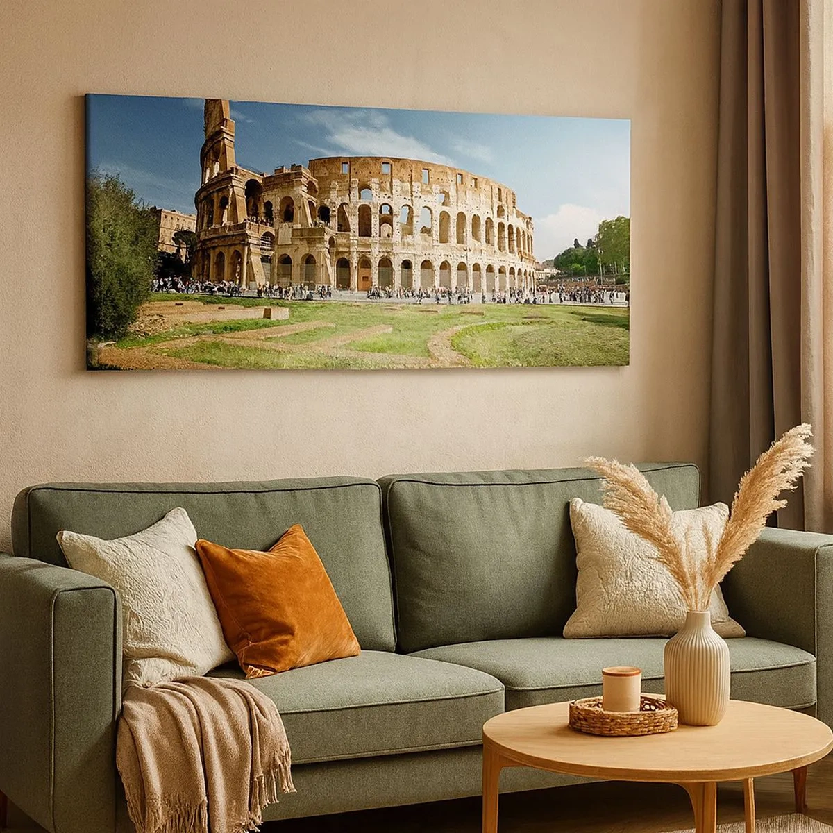 Obraz na plátně - Ještě je slyšet chrastění zbraní - 100x40 cm