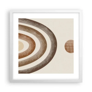 Plakát v bílém rámu - V předaleké galaxii - 40x40 cm