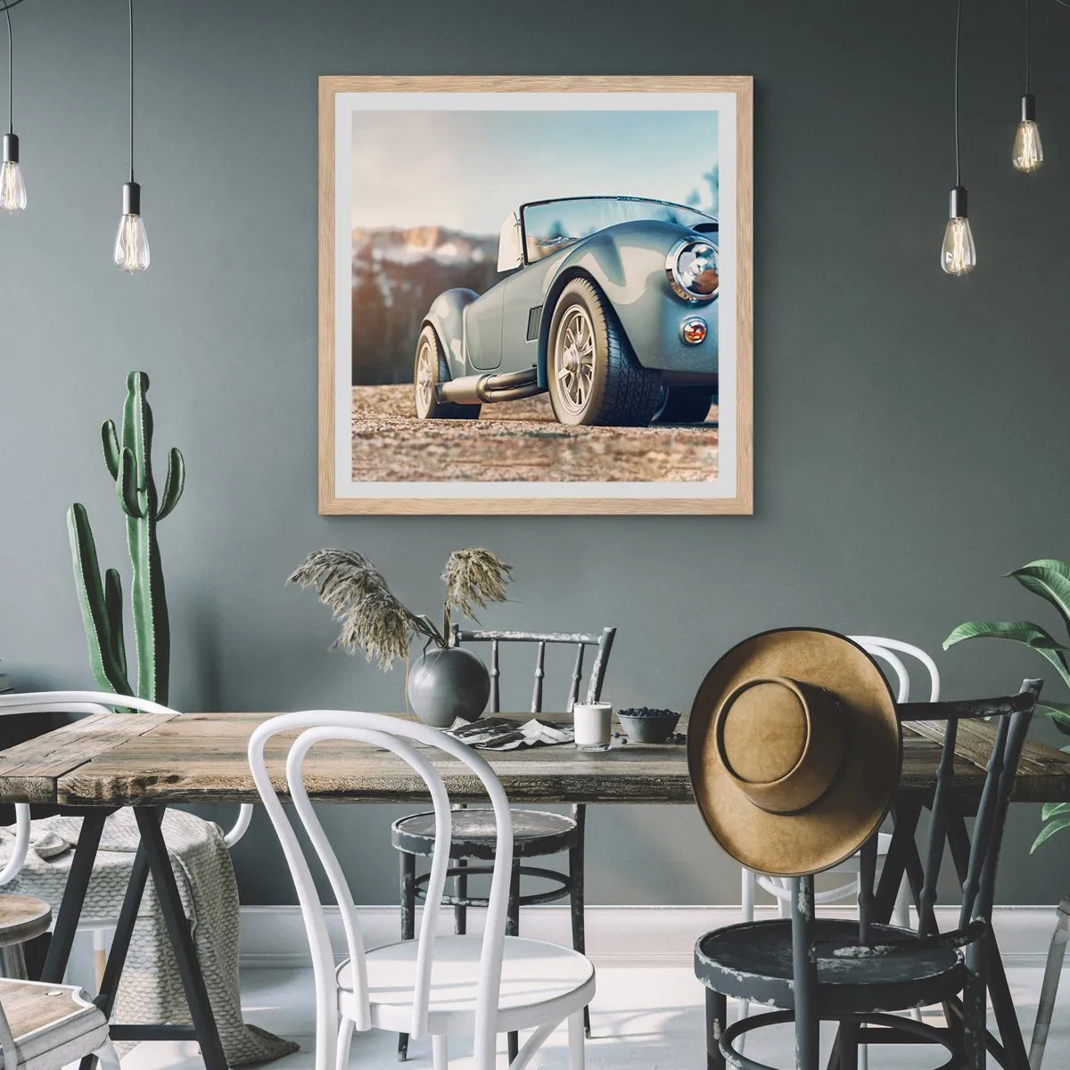 Plakát v rámu světlý dub - Protože na stylu záleží - 30x30 cm