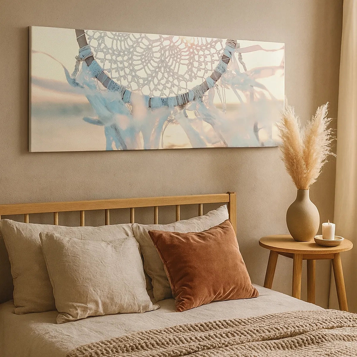 Obraz na plátně - Krajkový totem - 30x30 cm