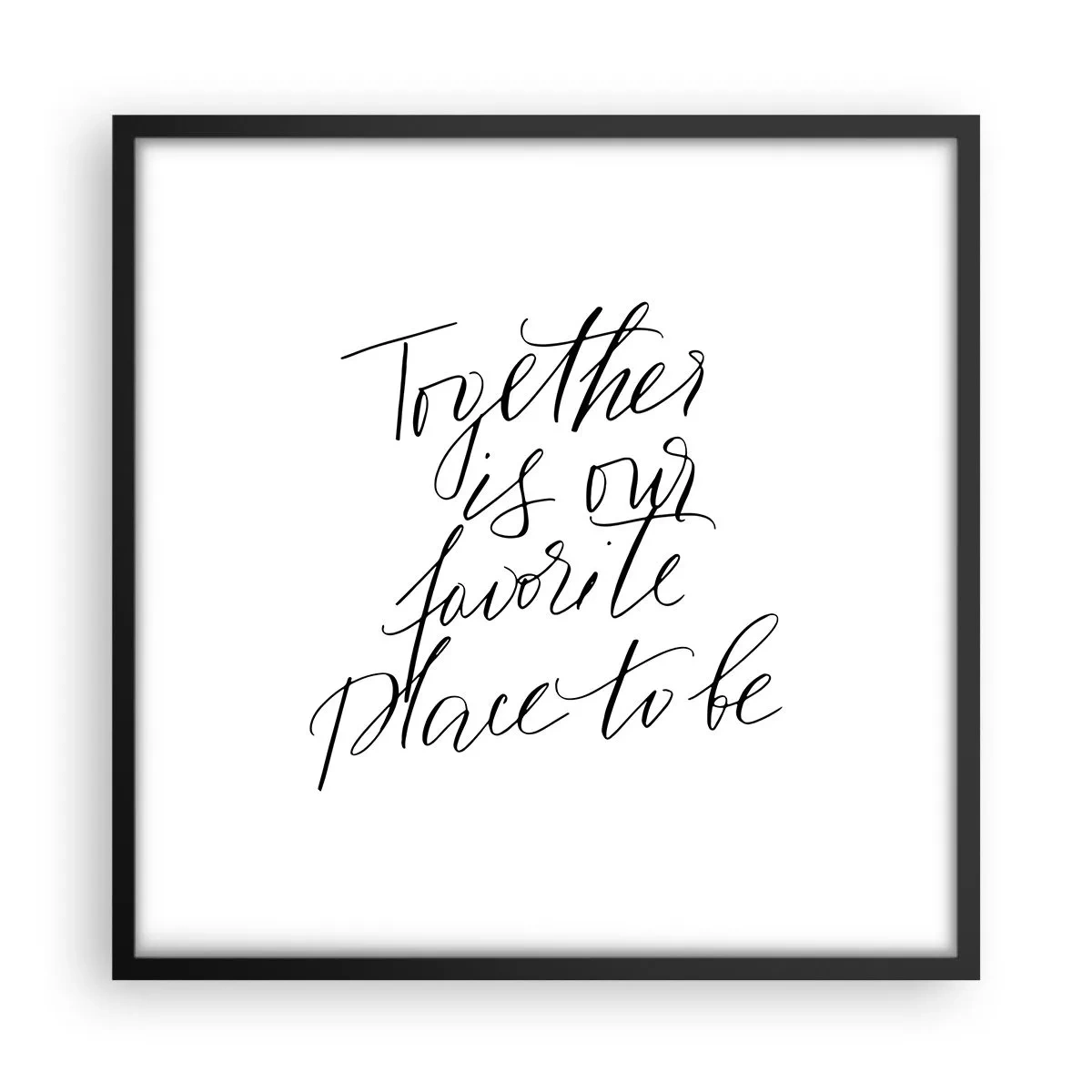 Plakát v černém rámu - Cítíte to také? - 50x50 cm