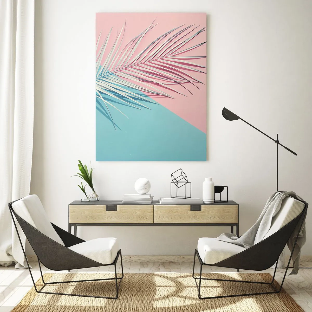 Obraz na skle - Tropický dojem - 50x70 cm