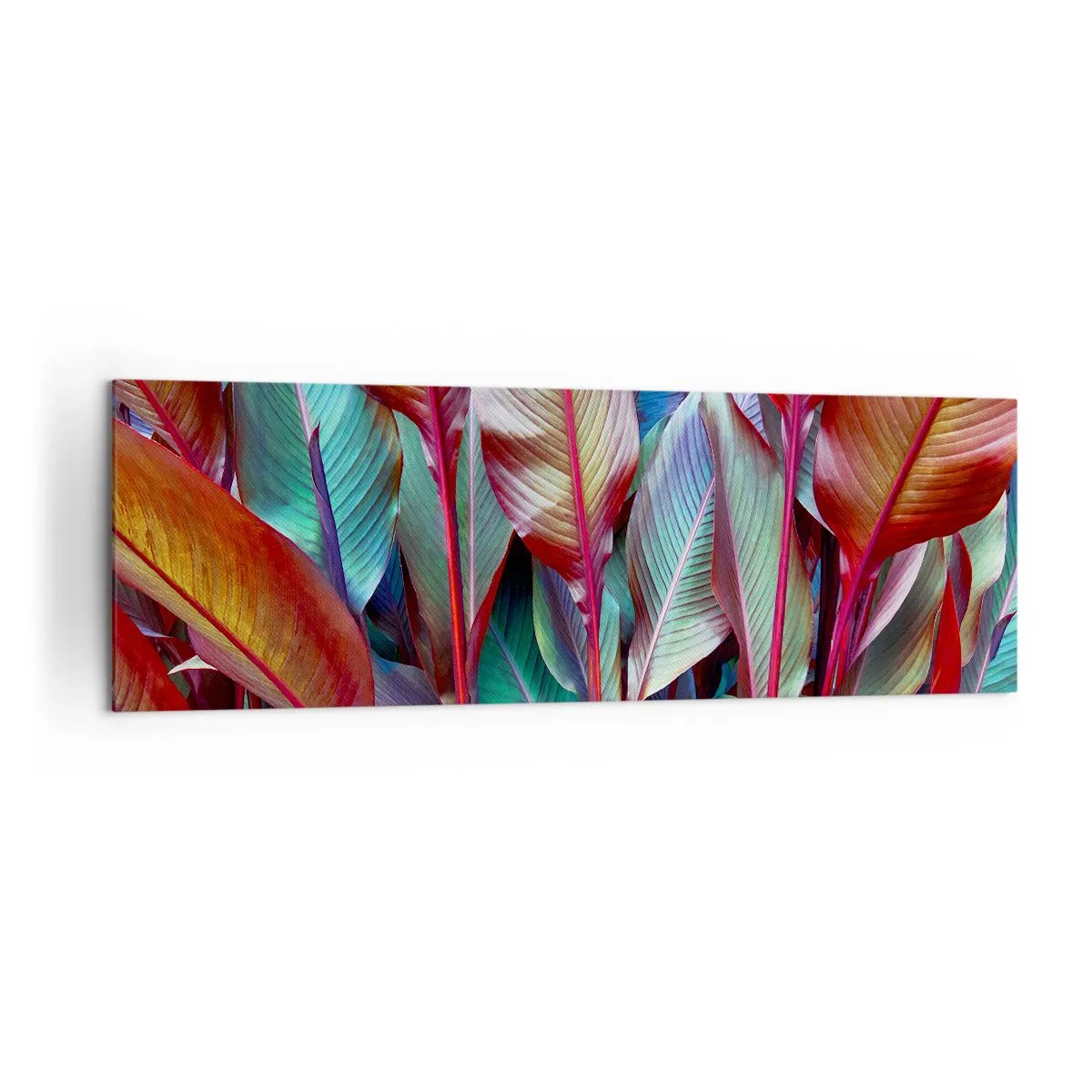 Obraz na plátně - Barevná houština - 160x50 cm