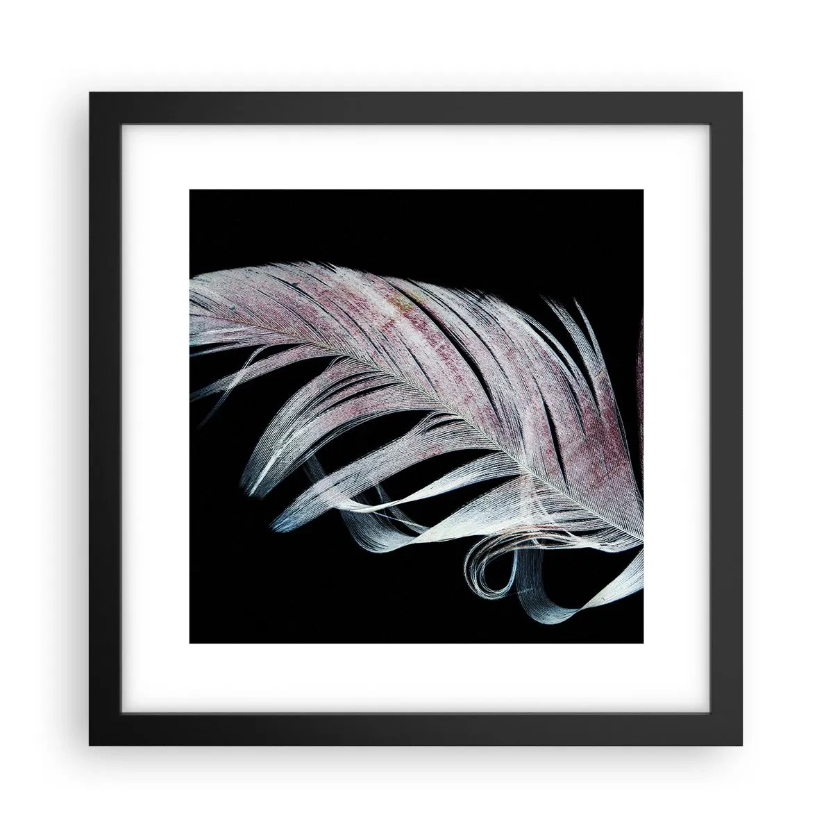 Plakát v černém rámu - Přemýšlejte o dotyku - 30x30 cm