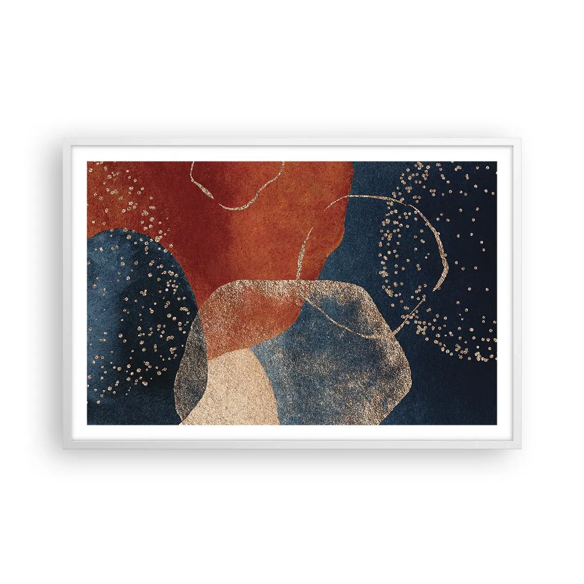 Plakát v bílém rámu - Lehkost bytí - 91x61 cm