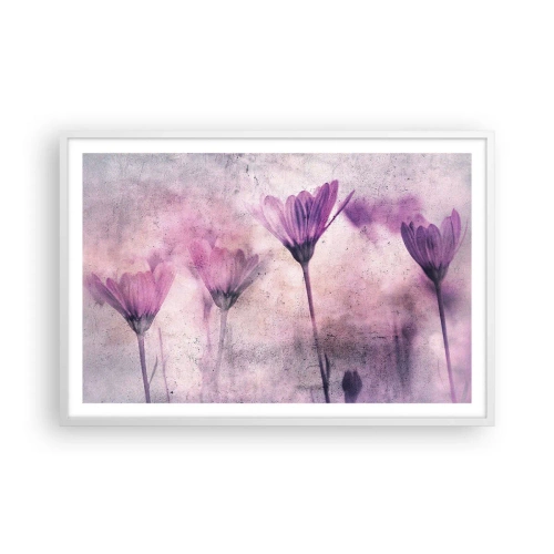 Plakát v bílém rámu - Sen květin - 91x61 cm