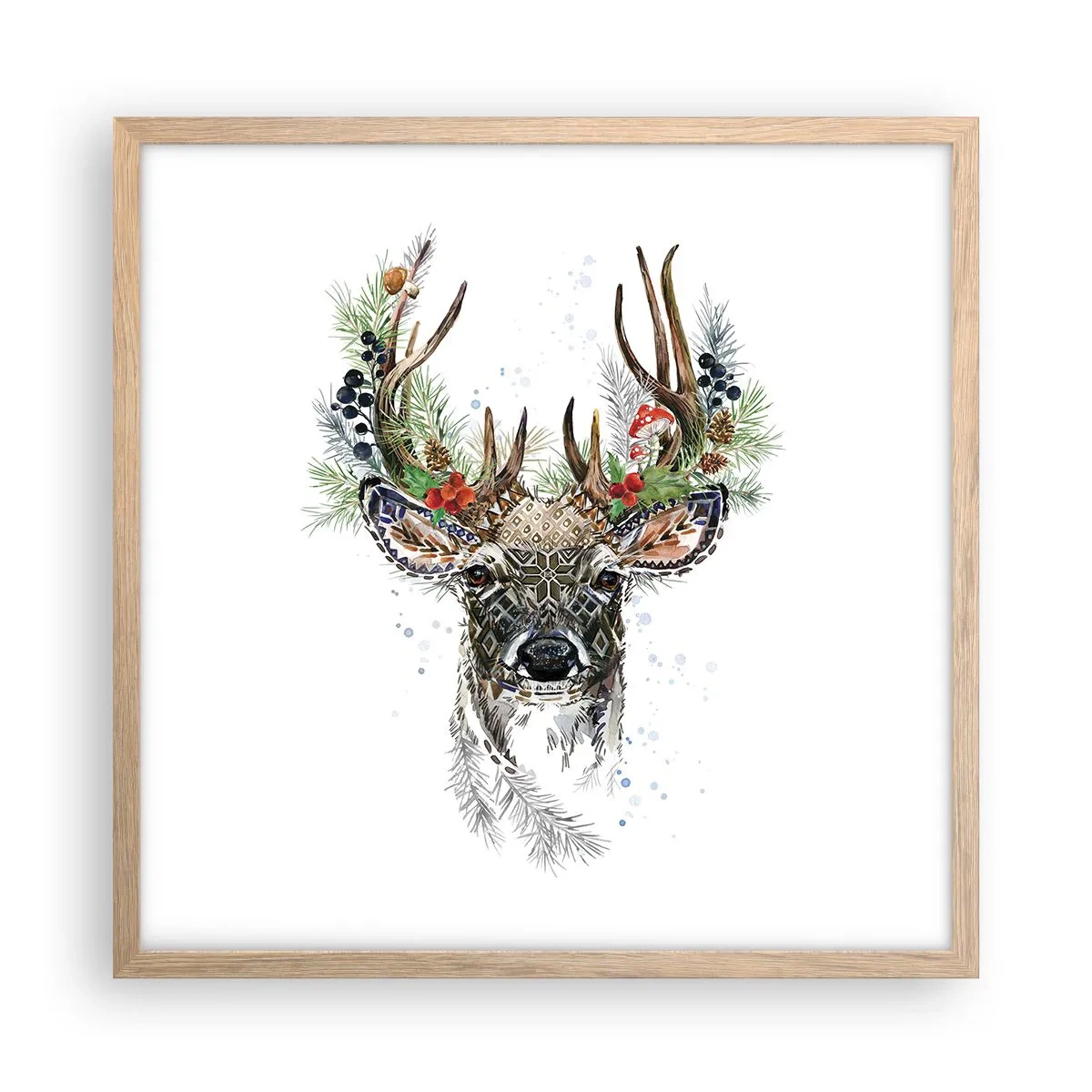 Plakát v rámu světlý dub - Ve slavnostním rouchu - 50x50 cm