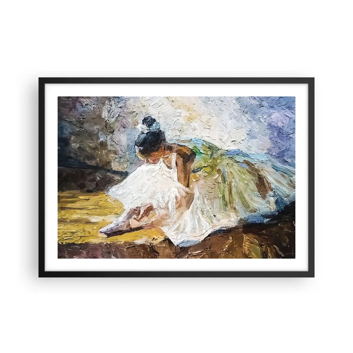 Plakát v černém rámu - Z Degasova obrazu - 70x50 cm
