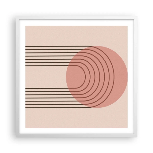 Plakát v bílém rámu - Neodolatelná přitažlivost - 60x60 cm