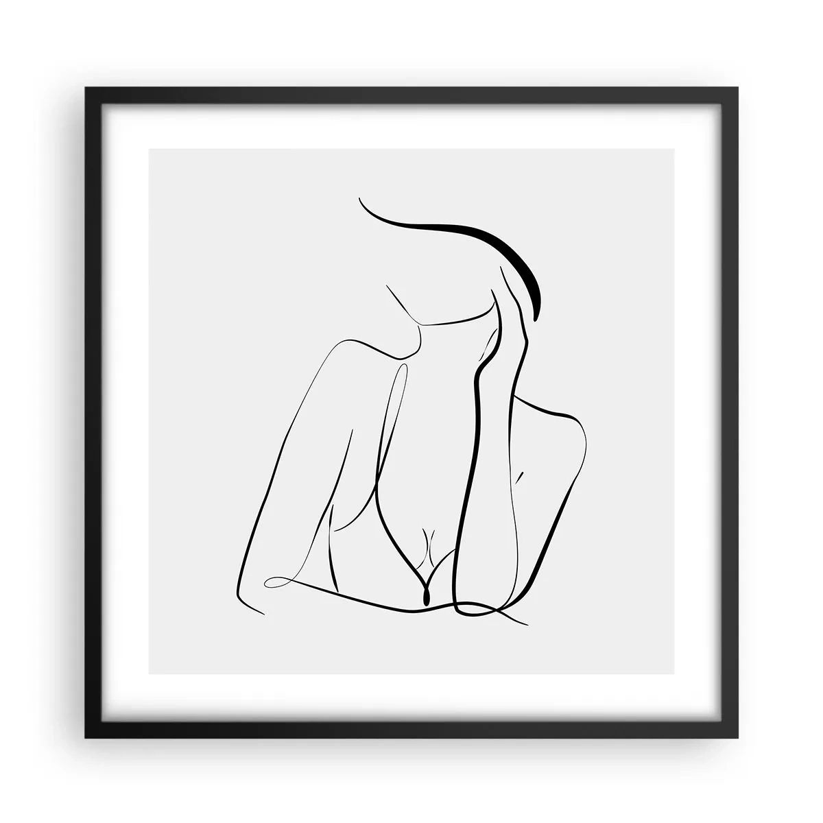 Plakát v černém rámu - Na vlně snů - 50x50 cm