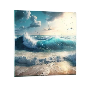 Obraz na skle - Šustění jen pro tebe - 60x60 cm