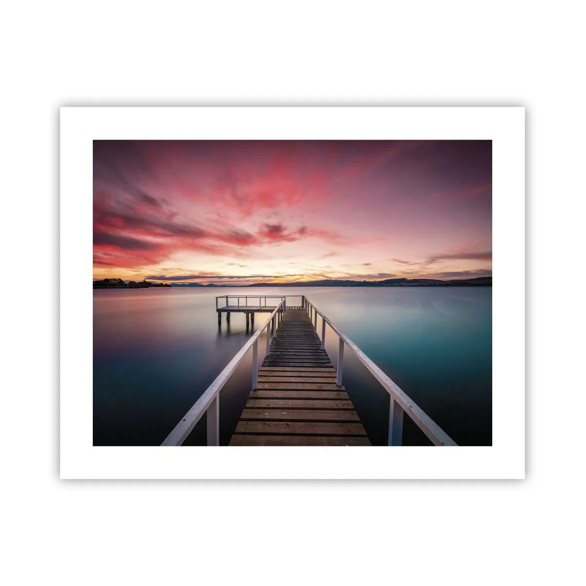 Plakát - Jemný plamen večera - 50x40 cm