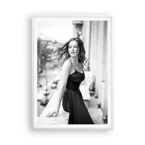 Plakát v bílém rámu - Určitě Pařížanka - 70x100 cm