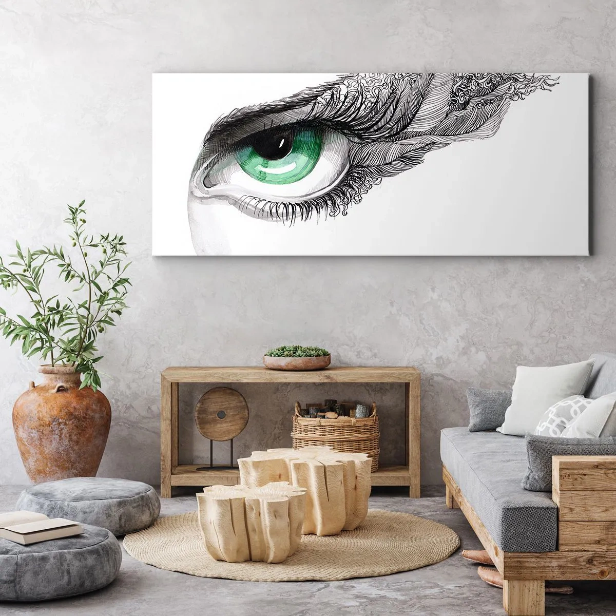 Obraz na plátně - Krásná a připravená k útoku - 100x40 cm