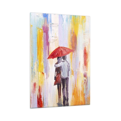 Obraz na skle - Ať prší dál - 50x70 cm