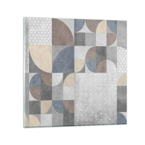 Obraz na skle - Keramická fantazie - 40x40 cm