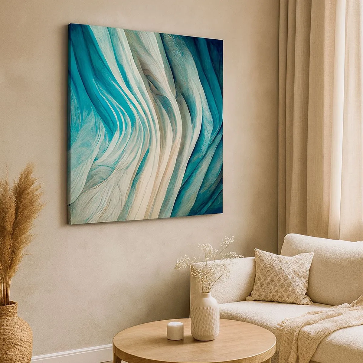 Obraz na plátně - Modrá neukojitelnost - 30x30 cm