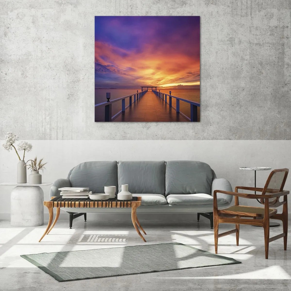 Obraz na skle - Bez konce - 70x70 cm