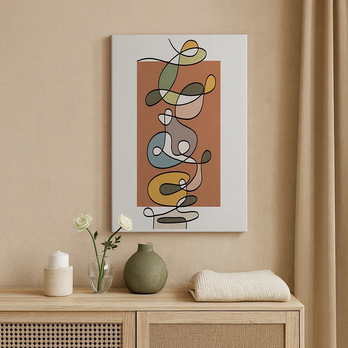 Obraz na plátně - Abstrakce: barevné dovádění - 50x70 cm