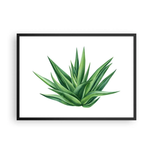 Plakát v černém rámu - Zelená – síla – život - 70x50 cm