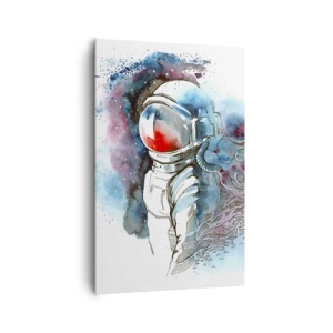 Obraz na plátně - Sám s vesmírem - 80x120 cm