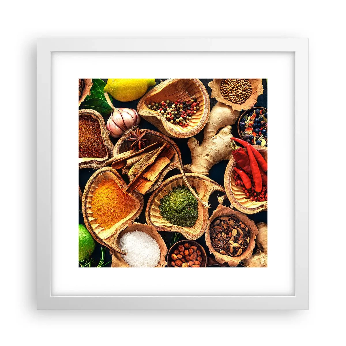 Plakát v bílém rámu - Vezmi si, co chceš - 30x30 cm