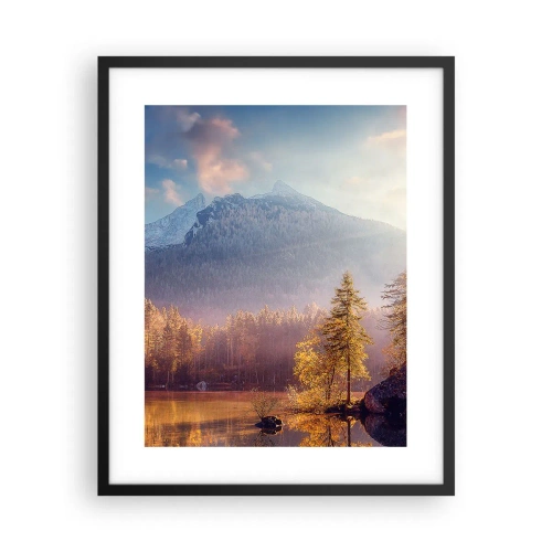 Plakát v černém rámu - V horách a údolích - 40x50 cm