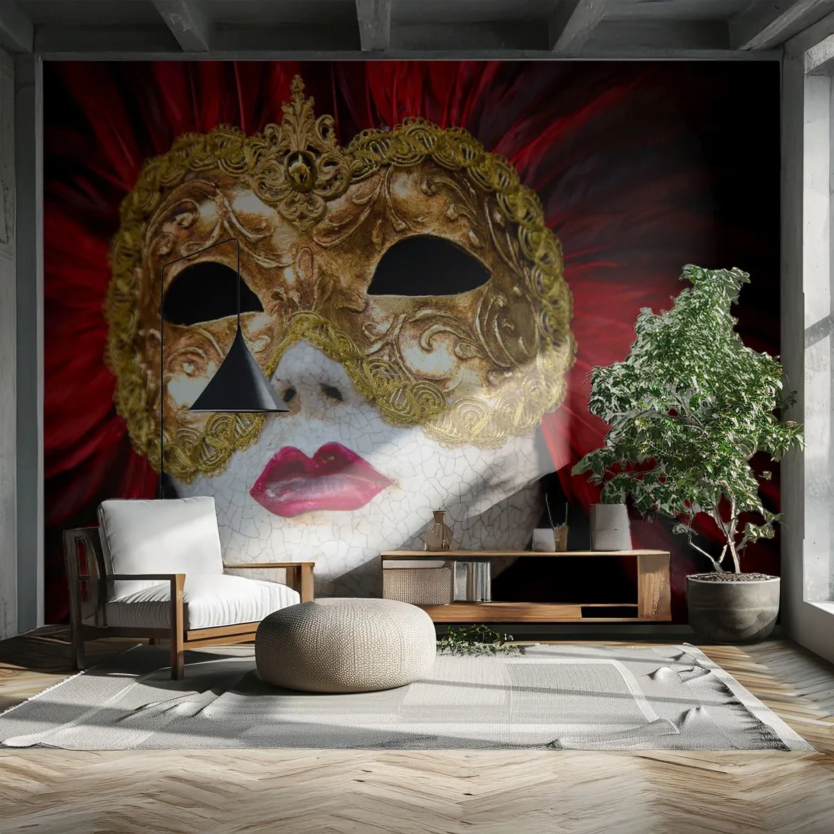 Fototapeta Premium Canvas - Slib karnevalového dobrodružství - Benátská maska, Kus, Benátky - 250x175 cm