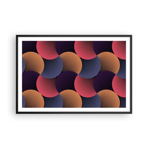 Plakát v černém rámu - V kruhovém rytmu - 91x61 cm