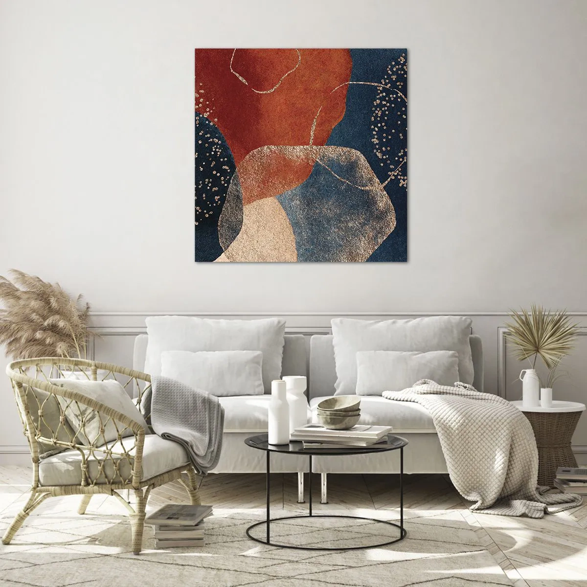 Obraz na skle - Lehkost bytí - 70x70 cm