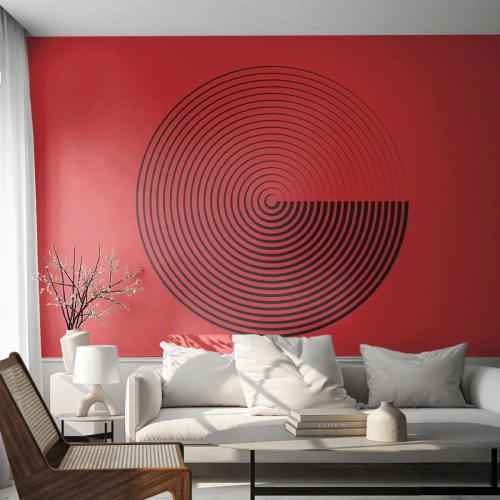 Fototapeta na míru Premium Canvas - Kruhový pohyb - Minimalismus, Kolo, Čáry