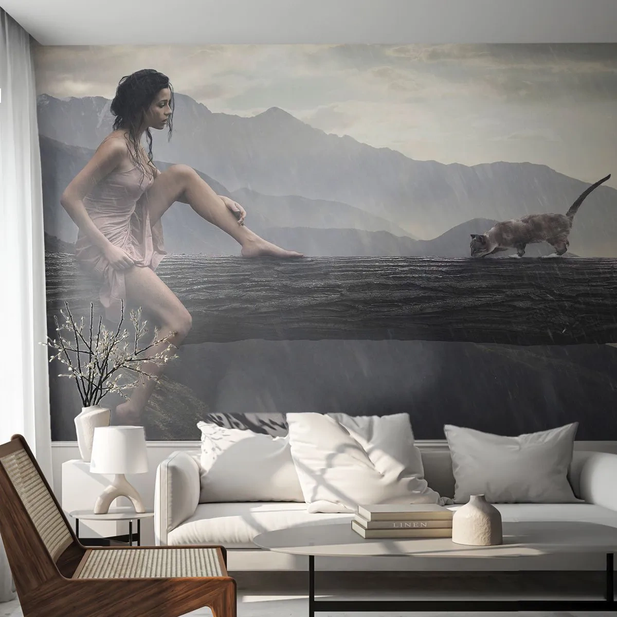Fototapeta Premium Sand - Vrcholy krásy - Žena, Modelka, Krajina - 400x280 cm
