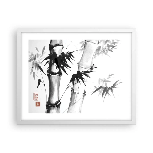 Plakát v bílém rámu - Blízký záběr na orient - 50x40 cm