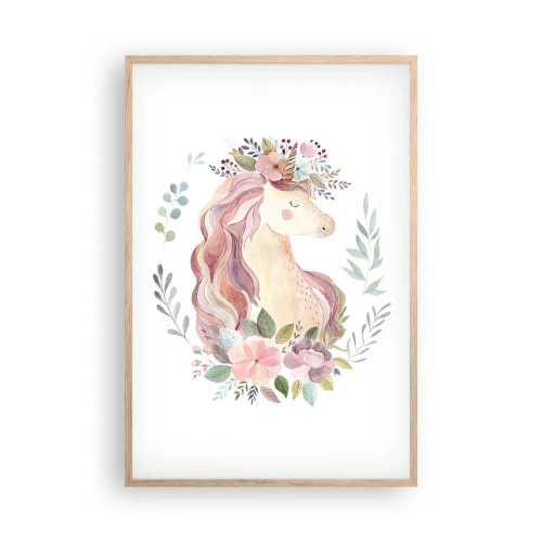 Plakát v rámu světlý dub - Pozvánka do říše pohádek - 61x91 cm