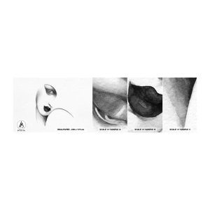 Vzor Fototapety Samolepicí Deluxe Sticker - Ve stylu Lempické - Portrét ženy, ženská tvář, Kus - 100x30 cm