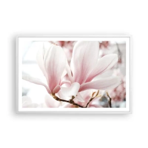 Plakát v bílém rámu - Nesmírnost něžnosti - 91x61 cm
