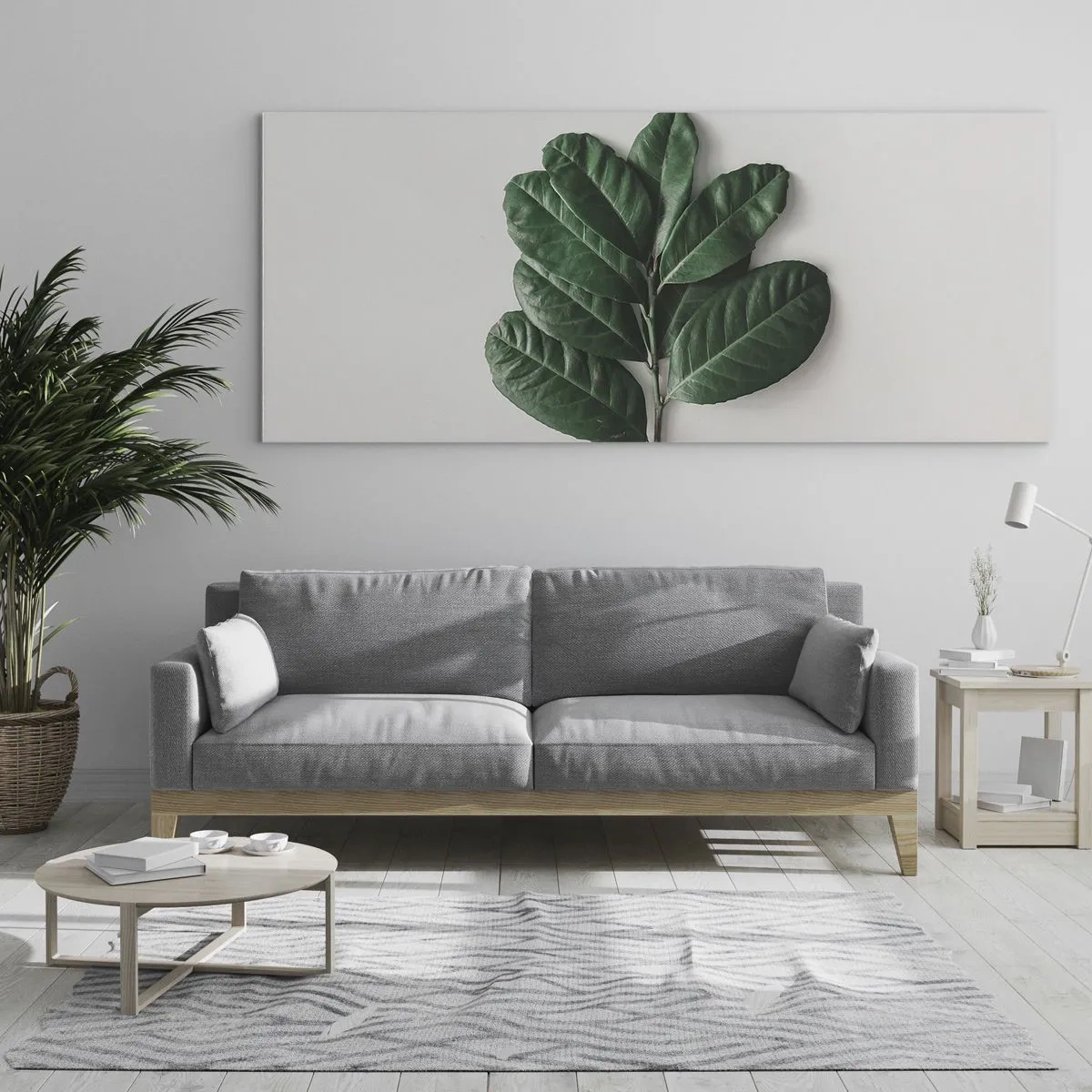 Obraz na skle - Kresba samotné přírody - 140x50 cm