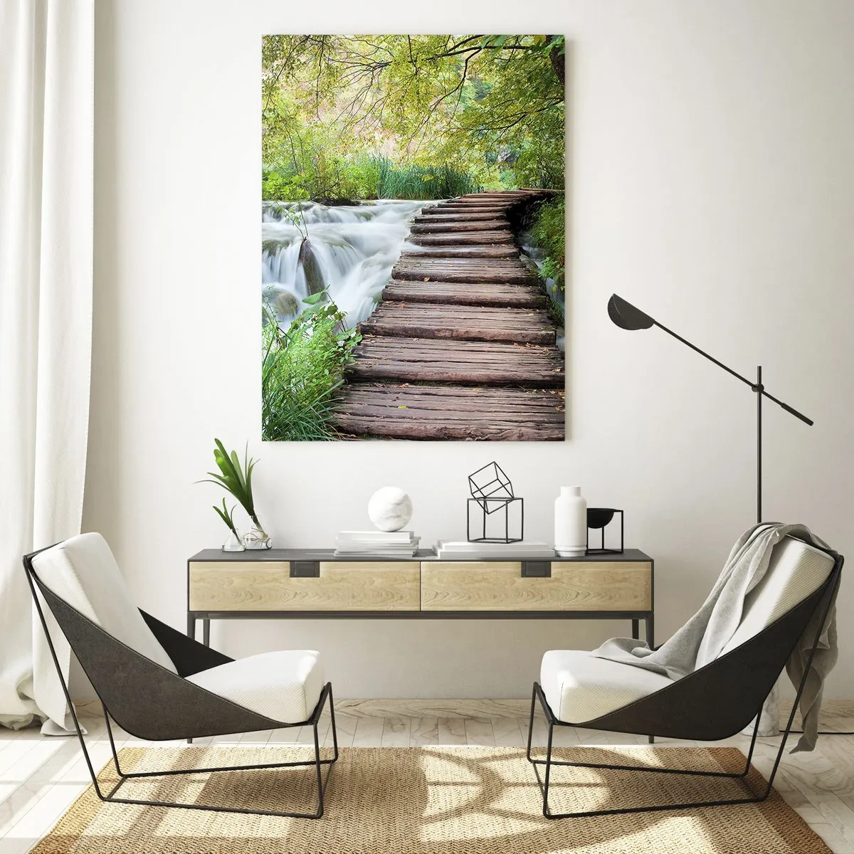 Obraz na skle - Voda není vůbec tichá - 50x70 cm