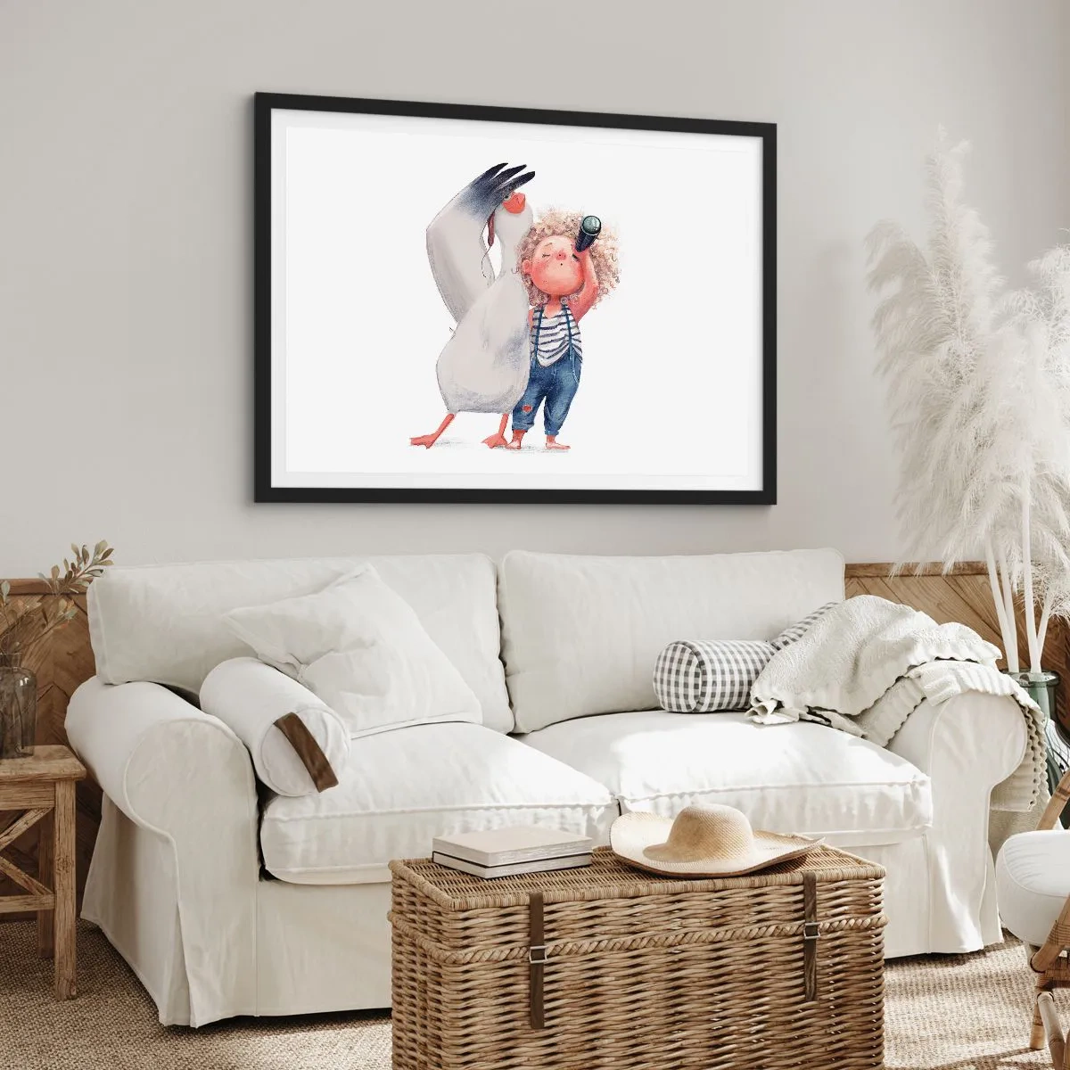 Plakát v černém rámu - Plán na skvělou cestu - 70x50 cm