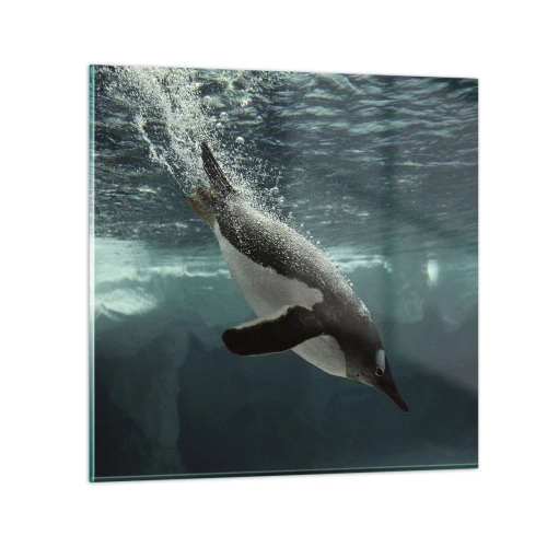 Obraz na skle - Vítejte v mém světě - 30x30 cm