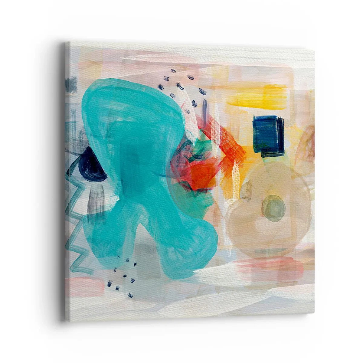 Obraz na plátně - Barevná hra - 40x40 cm