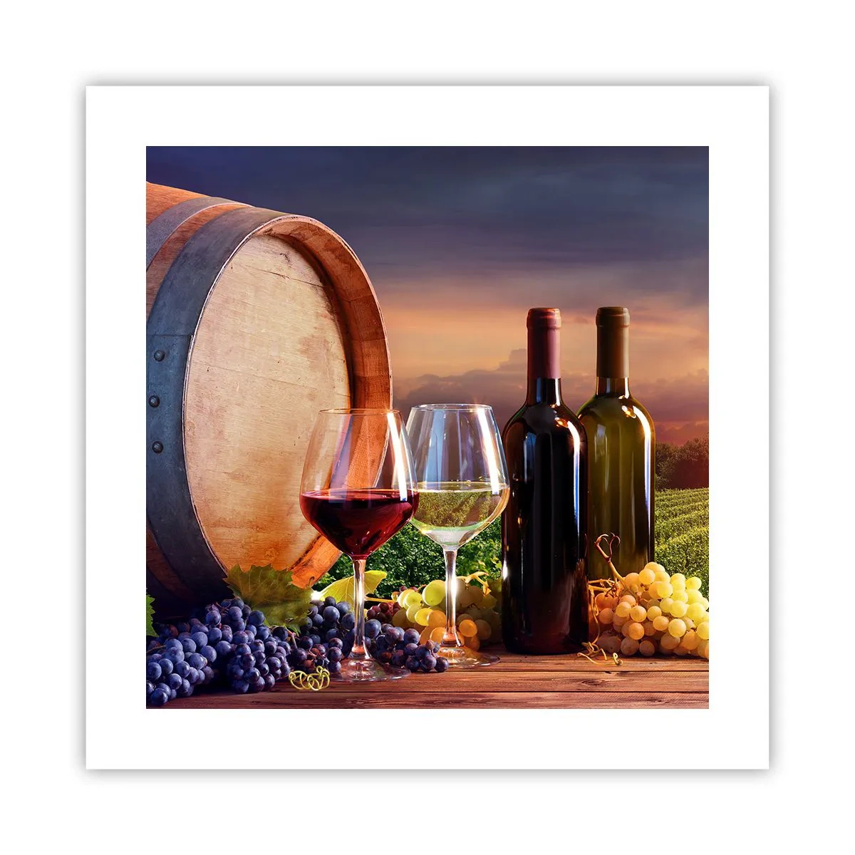 Plakát - Tady má život chuť - 40x40 cm