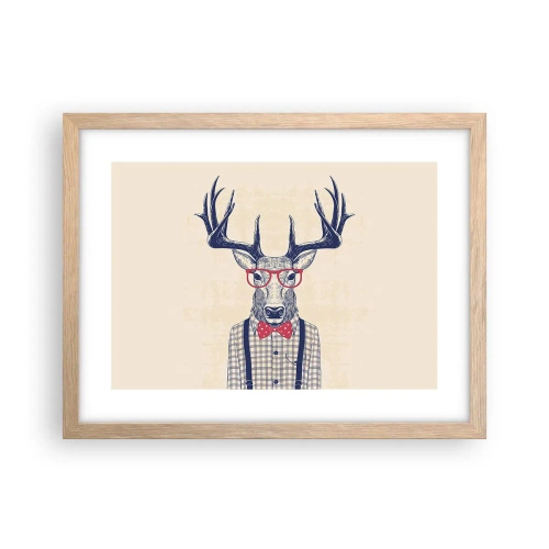 Plakát v rámu světlý dub - Zábavná extravagance - 40x30 cm