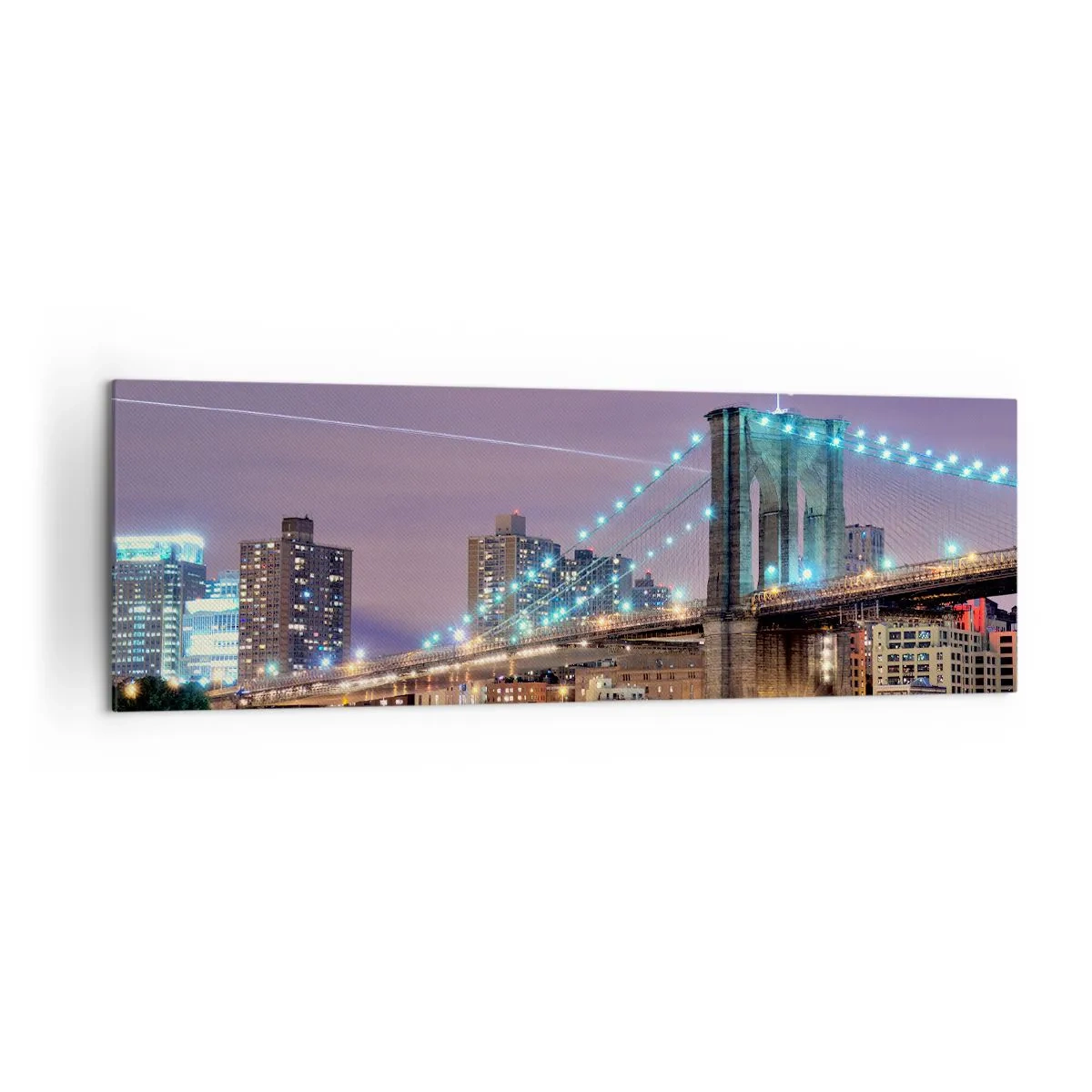 Obraz na plátně - Po mnoho let Brooklynský most - 160x50 cm