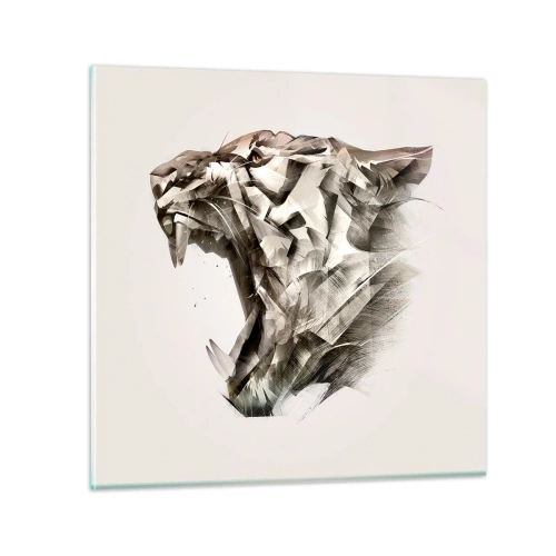 Obraz na skle - Už víš, kdo vládne - 60x60 cm