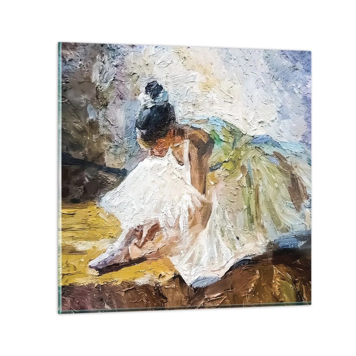 Obraz na skle - Z Degasova obrazu - 30x30 cm