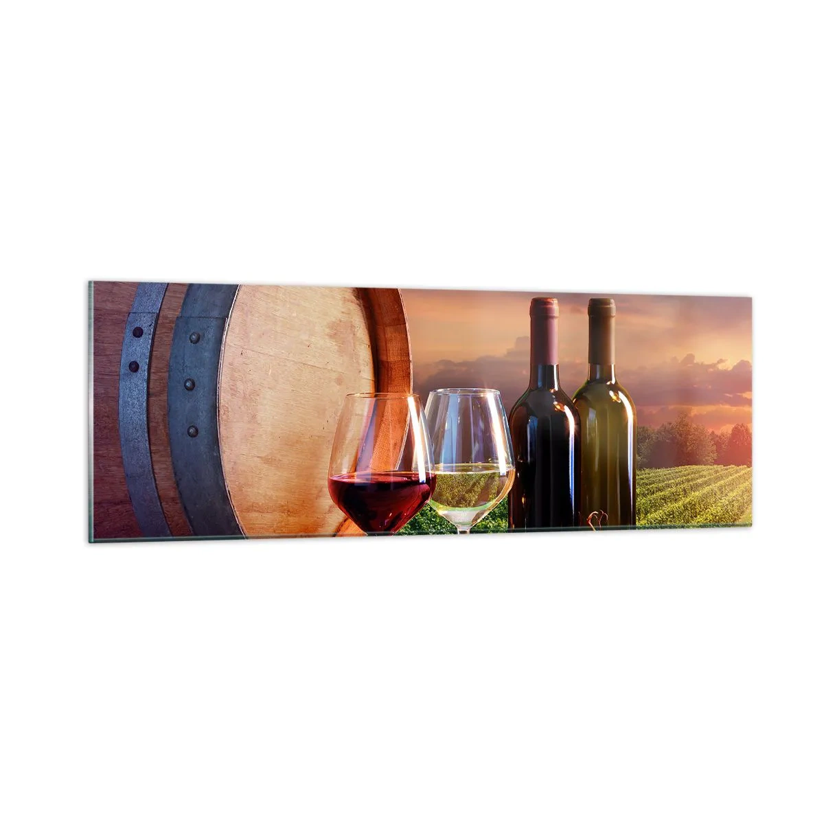 Obraz na skle - Tady má život chuť - 90x30 cm